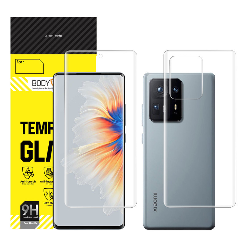 محافظ صفحه نمایش بادیگارد مدل HydroGel مناسب برای گوشی موبایل شیائومی Mi Mix 4 به همراه محافظ پشت گوشی