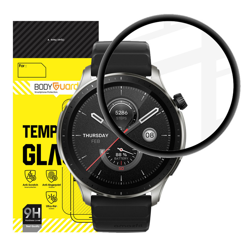 محافظ صفحه نمایش بادیگارد مدل PMMA مناسب برای ساعت هوشمند امیزفیت Amazfit GTR 4