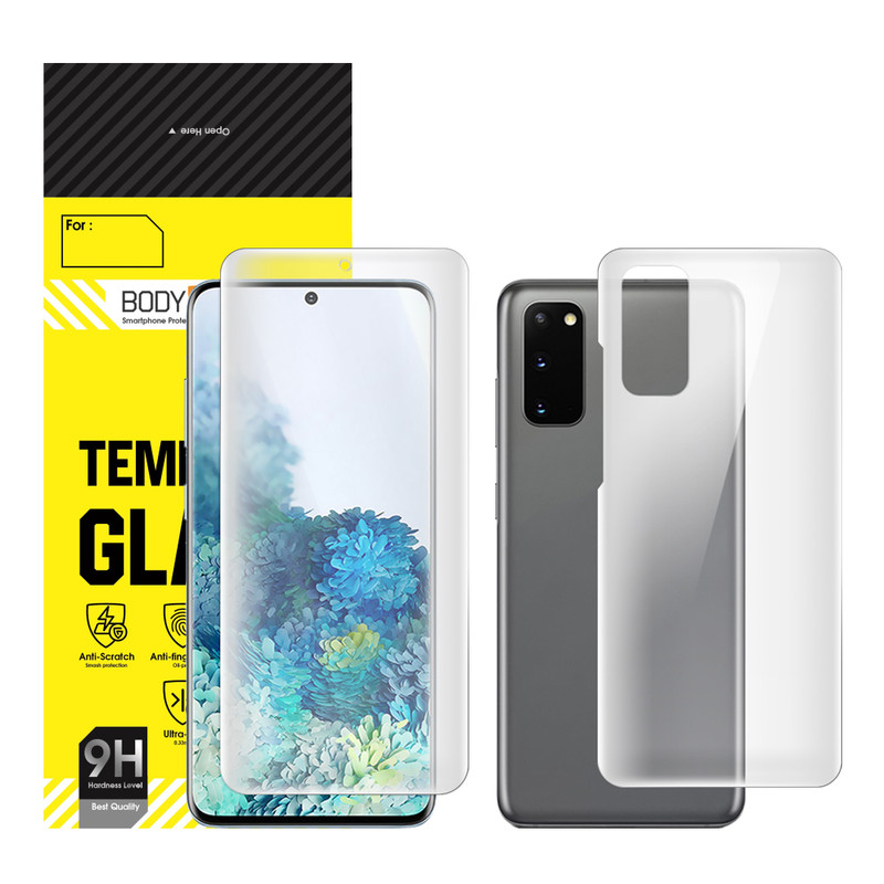 محافظ صفحه نمایش مات بادیگارد مدل HydroGel مناسب برای گوشی موبایل سامسونگ Galaxy S20 به همراه محافظ پشت گوشی