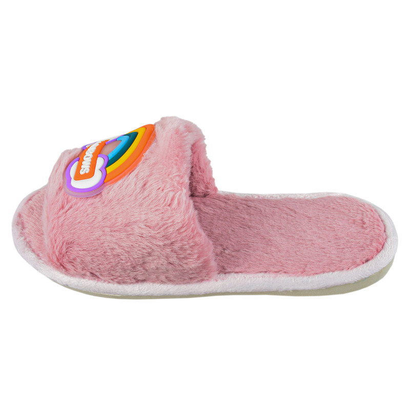 دمپایی حوله ای پاپا مدل تدی رنگین کمانی PK.4102