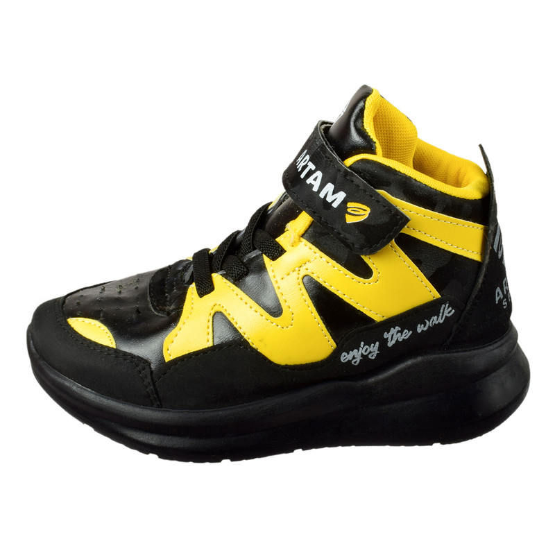 نیم بوت پسرانه مدل بند کشی برچسبی BK.YW.3732