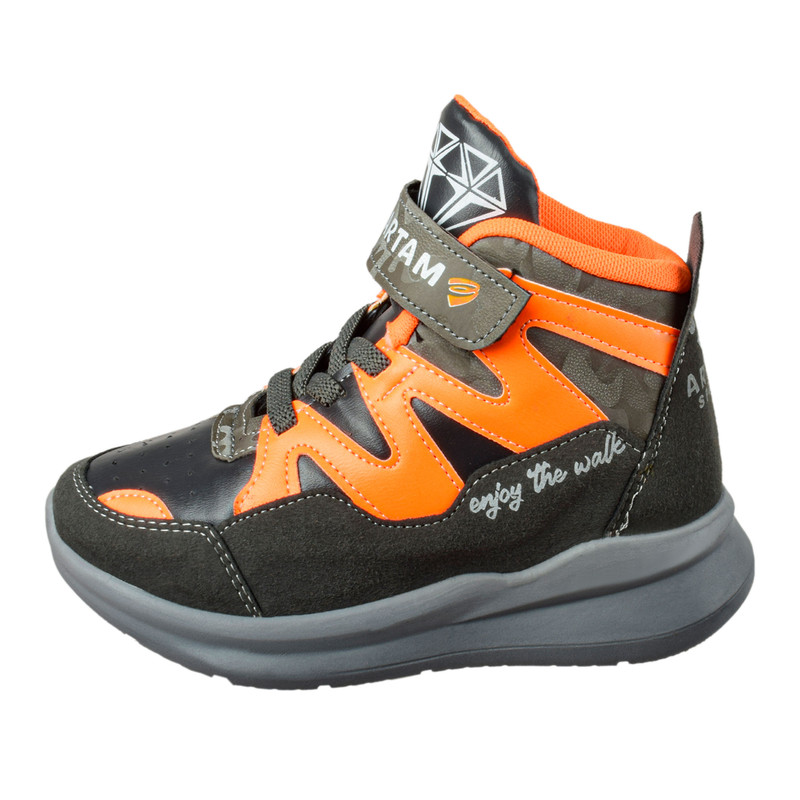 نیم‌بوت دخترانه مدل بند کشی برچسبی ELF.GRY.3732