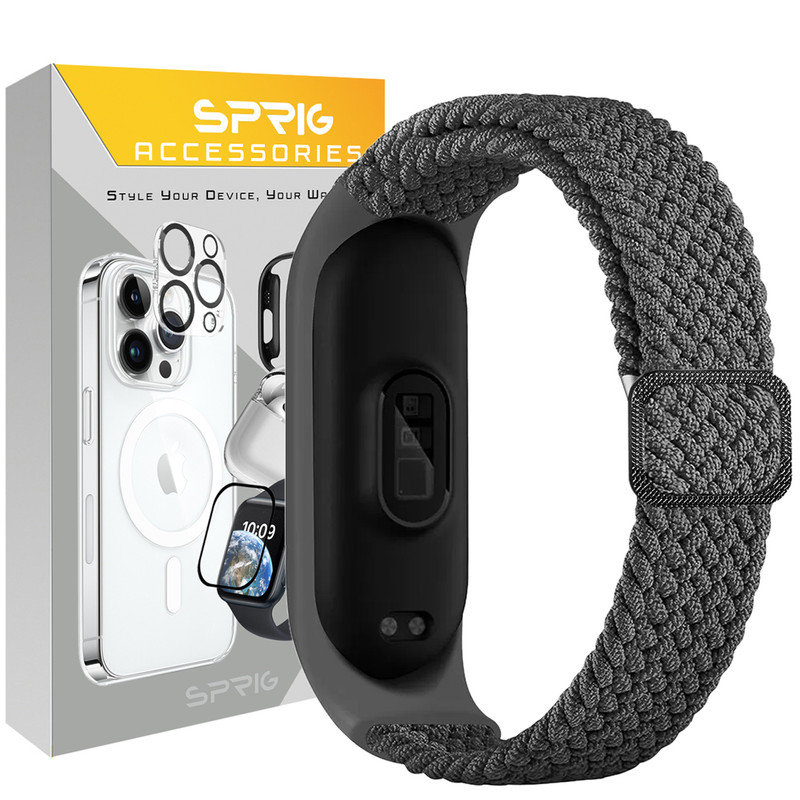 بند اسپریگ مدل Braided Solo مناسب برای ساعت هوشمند شیائومی Mi band 4/5/6