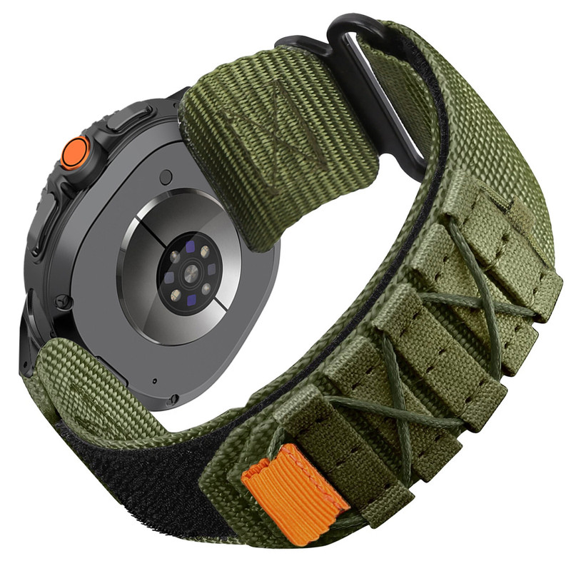 بند اسپریگ مدل Nylon Outdoor W8 مناسب برای ساعت هوشمند سامسونگ Galaxy Watch 8 40mm / 8 44mm / 8 Classic 46mm