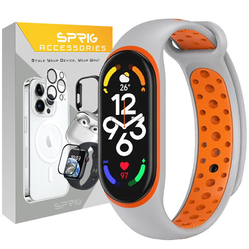 بند اسپریگ مدل NK Special GRY مناسب برای ساعت هوشمند شیائومی Mi band 3/4/5/6/7