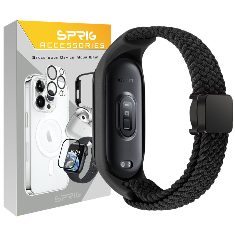 بند اسپریگ مدل Magnetic Braided مناسب برای ساعت هوشمند شیائومی Mi band 5/6/7
