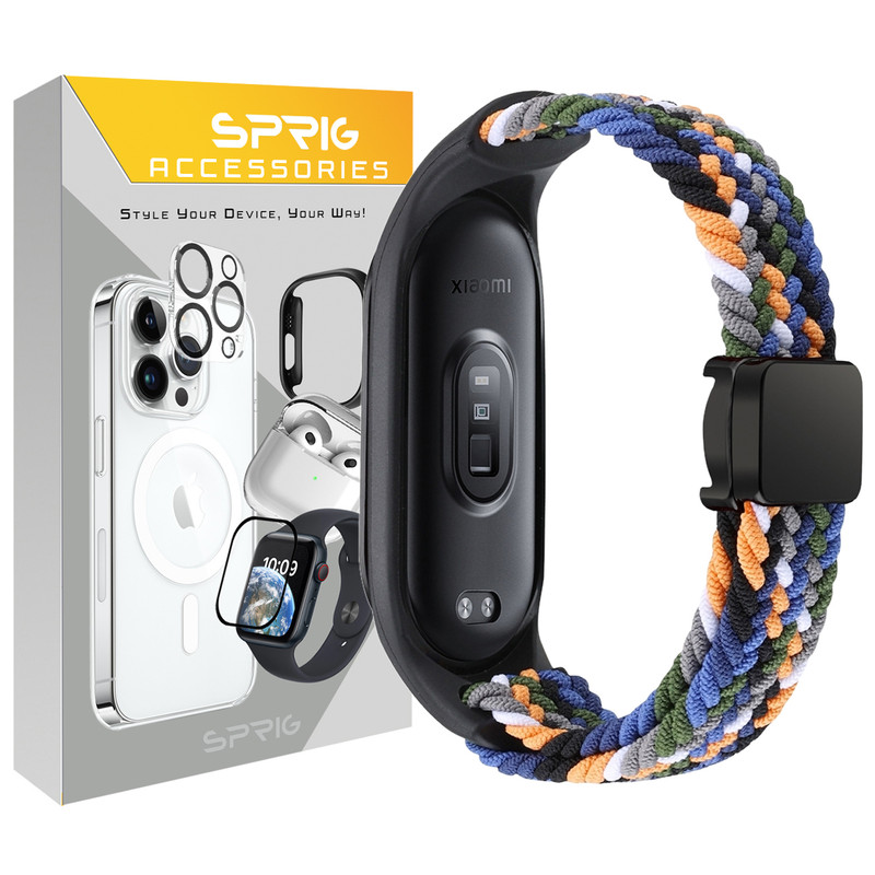 بند اسپریگ مدل Magnetic Braided مناسب برای ساعت هوشمند شیائومی Mi band 3/4/5/6/7