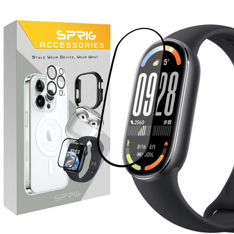 محافظ صفحه نمایش اسپریگ مدل Pmma-SPG مناسب برای ساعت هوشمند شیائومی Mi band 10