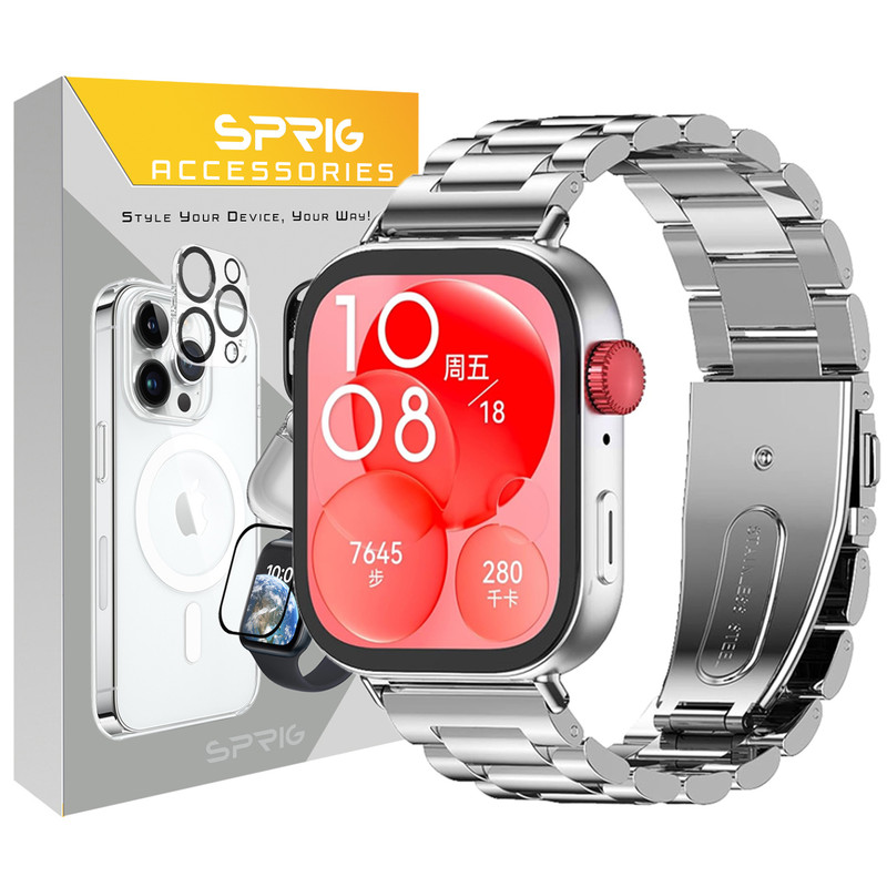 بند اسپریگ مدل 3Bead HWF مناسب برای ساعت هوشمند هوآوی Fit 3/Fit 4/Fit 4 Pro 30mm