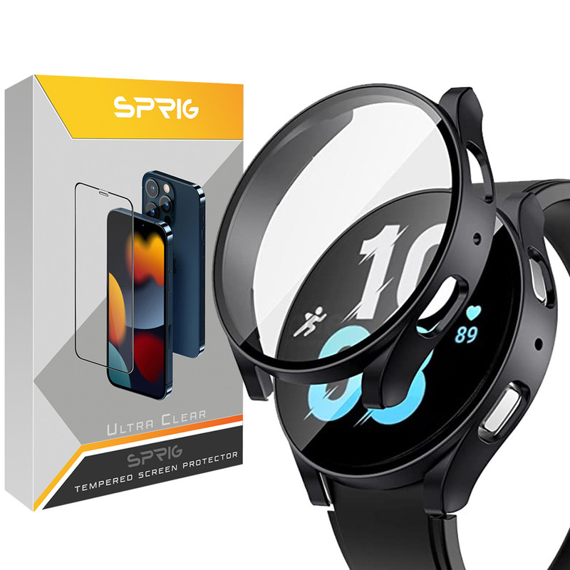 کاور اسپریگ مدل SPG Case مناسب برای ساعت هوشمند سامسونگ Galaxy Watch 4 40mm به همراه محافظ صفحه نمایش