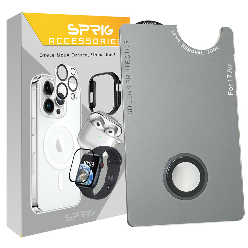 محافظ لنز دوربین اسپریگ مدل Ring Metal Luxury مناسب برای گوشی موبایل اپل Iphone 17 Air