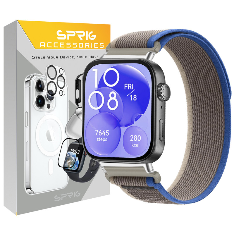 بند اسپریگ مدل Trail SLV HWF مناسب برای ساعت هوشمند هوآوی Fit 3/Fit 4/Fit 4 Pro 30mm