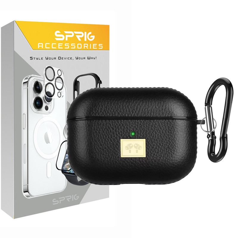 کاور اسپریگ مدل Leather EG مناسب برای کیس اپل Airpod Pro