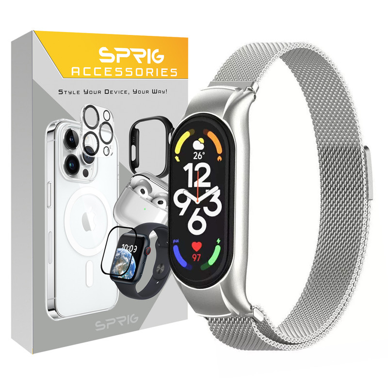 بند اسپریگ مدل Milanese MI مناسب برای ساعت هوشمند شیائومی Mi Band 7