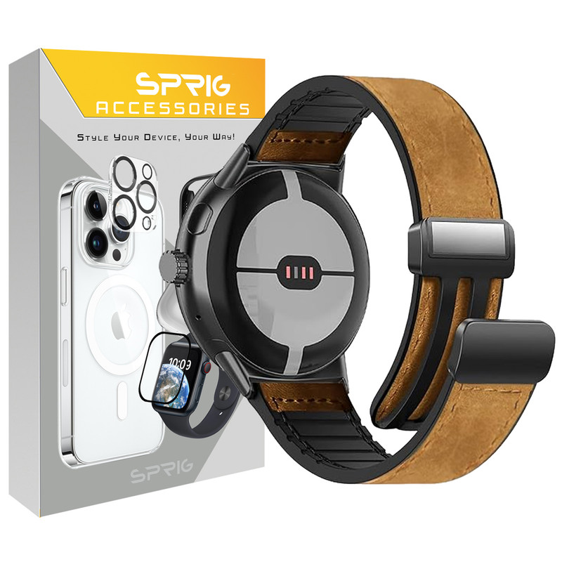 بند اسپریگ مدل Magnetic Soft Leather TW مناسب برای ساعت هوشمند گلوریمی M1 Pro / M2 Pro / GS1 Pro / GR1 / Calling Watch M2 / M2 Max