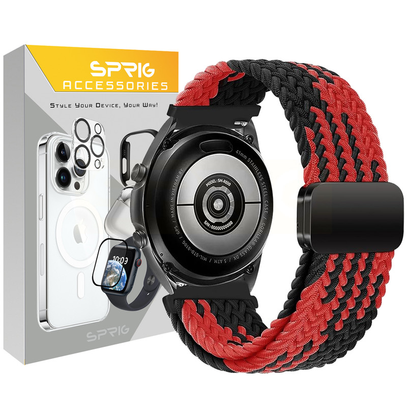 بند اسپریگ مدل Magnetic solo Braided-DualC TW مناسب برای ساعت هوشمند شیائومی Redmi Watch 5 Active / Watch 5 Lite