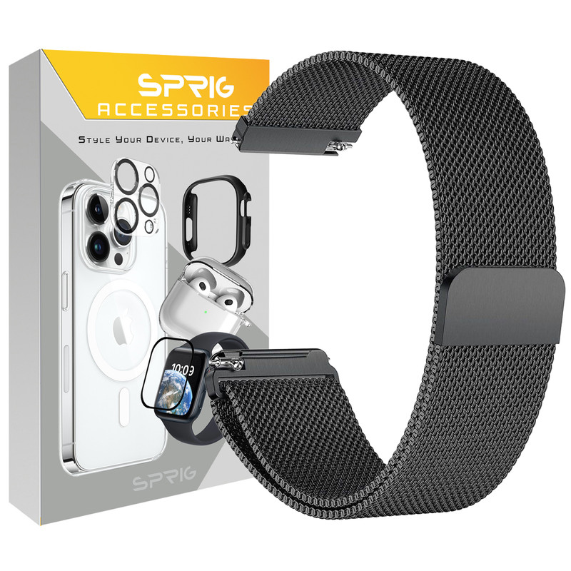 بند اسپریگ مدل Milanese TW مناسب برای ساعت هوشمند گلوریمی GX RACE 