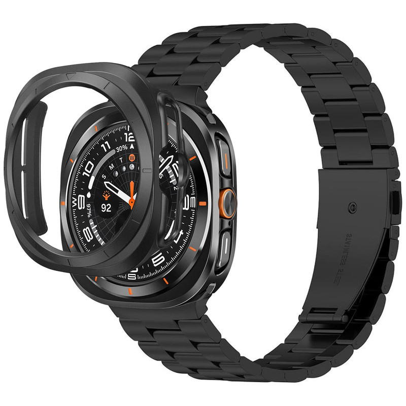 بند اسپریگ مدل 3Bead JustG مناسب برای ساعت هوشمند سامسونگ Galaxy Watch 7 Ultra 47mm به همراه کاور