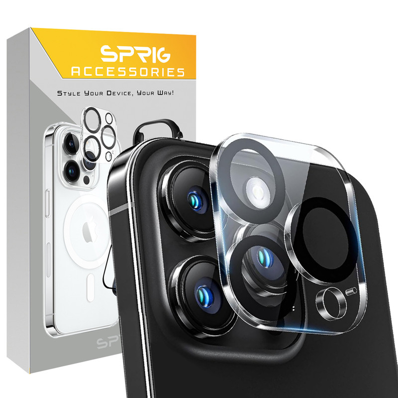 محافظ لنز دوربین اسپریگ مدل 3D Transparent مناسب برای گوشی موبایل اپل Iphone 16 Pro / 16 Pro max