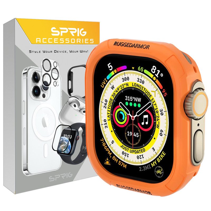 کاور اسپریگ مدل Rugged Armor مناسب برای اپل واچ Ultra / Ultra 2 49mm