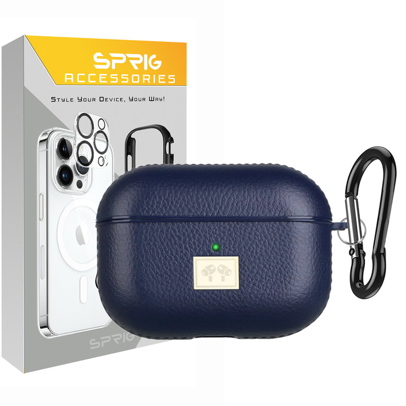 کاور اسپریگ مدل Leather EG مناسب برای کیس اپل Airpod Pro / Airpod Pro 2