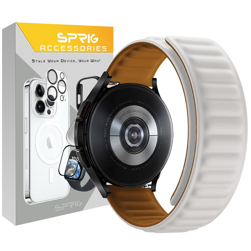 بند اسپریگ مدل Magnetic Loop مناسب برای ساعت هوشمند سامسونگ Galaxy watch 6 40mm / 6 44mm / 6 classic 43mm / 6 classic 47mm