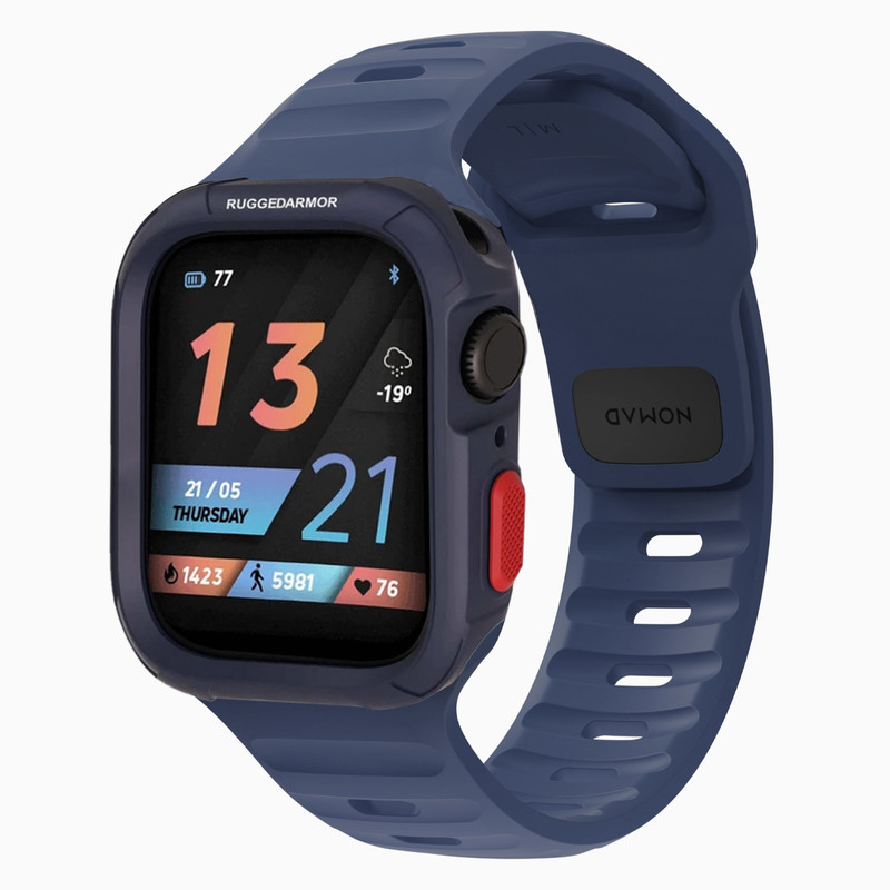 بند اسپریگ مدل Spig Rugged Armor مناسب برای اپل واچ 44/45 mm سری se/1/2/3/4/5/6/7/8/9 به همراه کاور