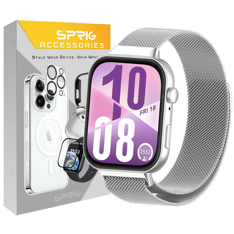 بند اسپریگ مدل Milanese ft مناسب برای ساعت هوشمند هوآوی Fit 4