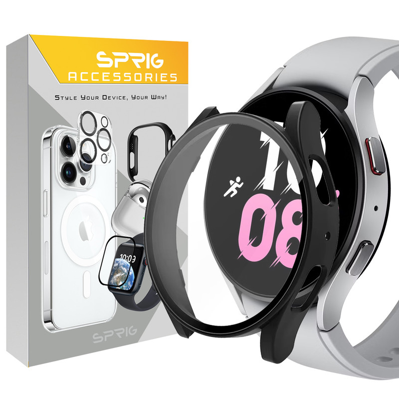 کاور اسپریگ مدل Protective مناسب برای ساعت هوشمند سامسونگ Galaxy Watch 4 40mm به همراه محافظ صفحه نمایش