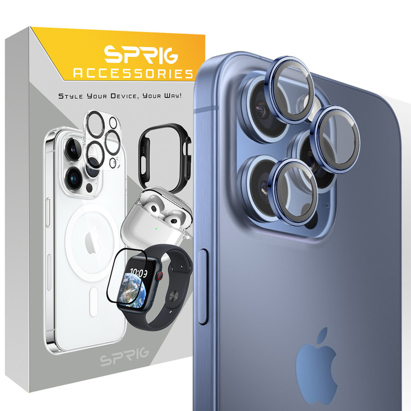 محافظ لنز دوربین اسپریگ مدل Ring metal-Super High quality مناسب برای گوشی موبایل اپل Iphone 16 Pro / 16 Pro max
