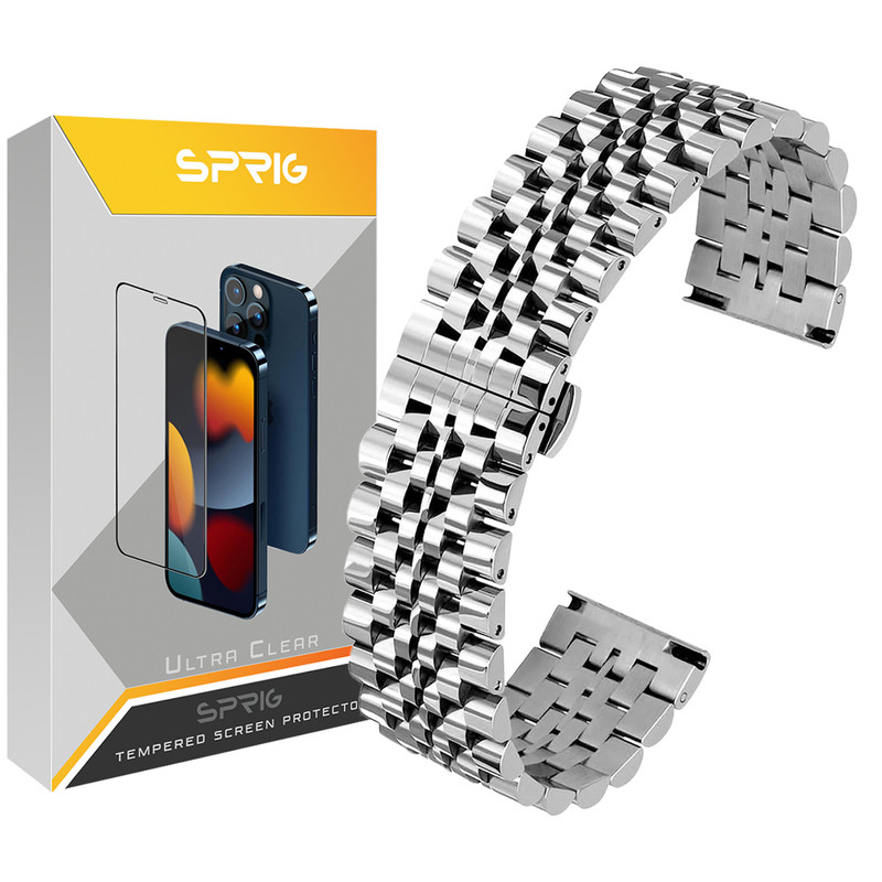 بند اسپریگ مدل 7Bid مناسب برای ساعت هوشمند سامسونگ Galaxy Watch 6 Classic 43mm