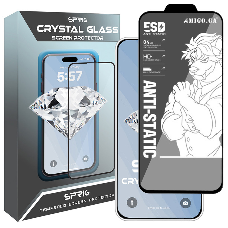 محافظ صفحه نمایش اسپریگ مدل Crystal-Glass-F1 مناسب برای گوشی موبایل اپل Iphone 17 Pro