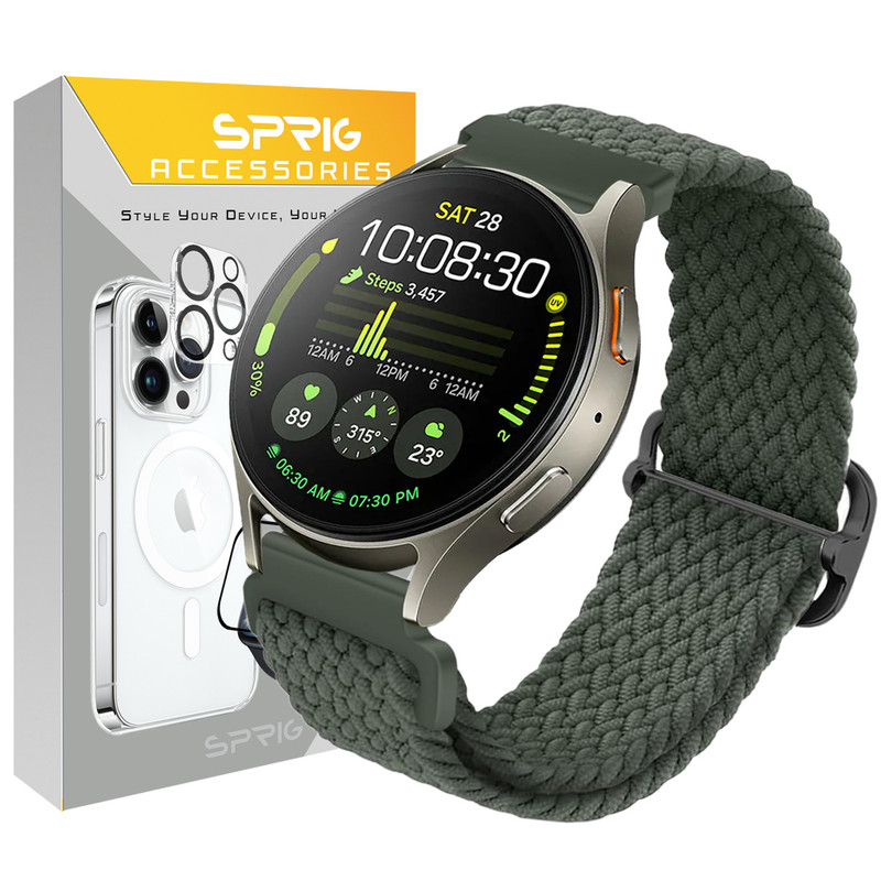 بند اسپریگ مدل Braided solo مناسب برای ساعت هوشمند سامسونگ Galaxy Watch 7 40mm / Watch 7 44mm / Watch FE 40mm