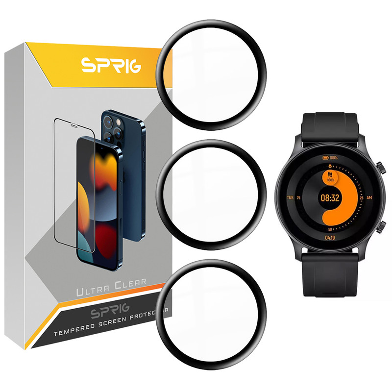 محافظ صفحه نمایش نانو اسپریگ مدل SPG مناسب برای ساعت هوشمند هایلو LS04 بسته سه عددی
