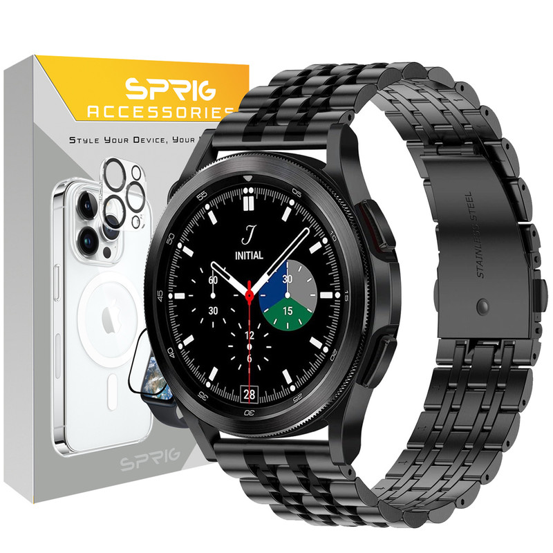 بند اسپریگ مدل Lux 7Row مناسب برای ساعت هوشمند سامسونگ Galaxy Watch 6 40mm / watch 6 44mm / Watch 6 Classic 43mm / Watch 6 Classic 47mm