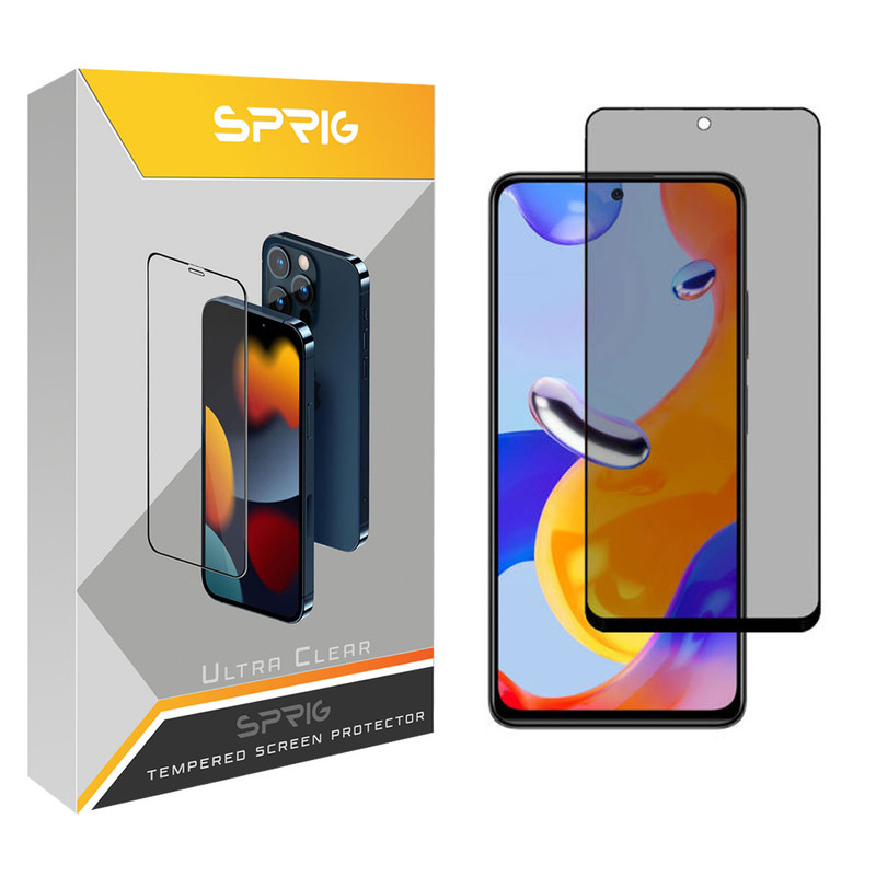 محافظ صفحه نمایش حریم شخصی اسپریگ مدل PRVSP مناسب برای گوشی موبایل شیائومی Redmi Note 11 Pro 4G