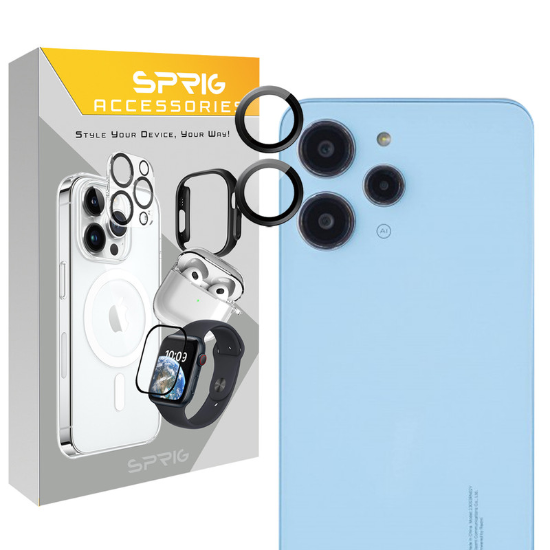 محافظ لنز دوربین اسپریگ مدل Ring Metal مناسب برای گوشی موبایل شیائومی Redmi 12