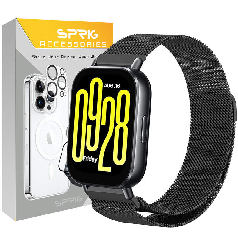 بند اسپریگ مدل Milanese STL TW مناسب برای ساعت هوشمند شیائومی Redmi watch 5 active / watch 5 lite