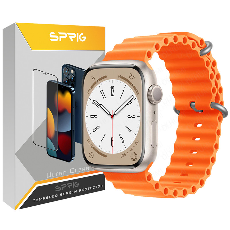 بند اسپریگ مدل Ocean مناسب برای اپل واچ Series 1 38mm