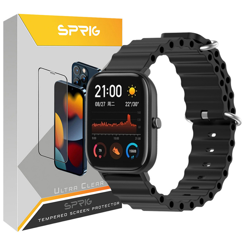 بند اسپریگ مدل Ocean-TW مناسب برای ساعت هوشمند شیائومی Mibro X1 / A1