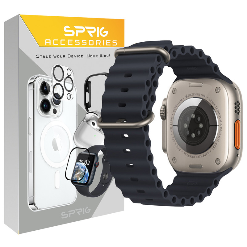 بند اسپریگ مدل Ocean مناسب برای ساعت هوشمند ویرفیت HK8 Pro Max