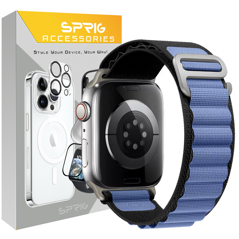 بند اسپریگ مدل Loop Alpine NC مناسب برای اپل واچ سری Se/1/2/3/4/5/6/7/8/9/Ultra/Ultra2 سایز 42/44/45 میلی متری