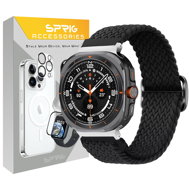 بند اسپریگ مدل Braided Solo مناسب برای ساعت هوشمند سامسونگ Galaxy Watch 7 Ultra 47mm