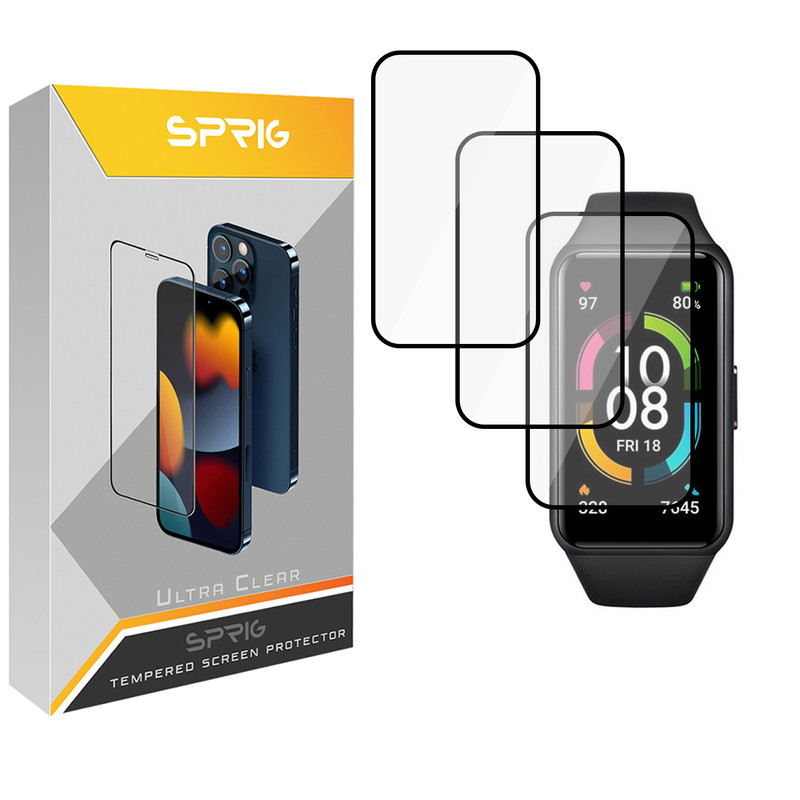 محافظ صفحه نمایش نانو اسپریگ مدل SPG مناسب برای ساعت هوشمند هوآوی Band 6 بسته سه عددی