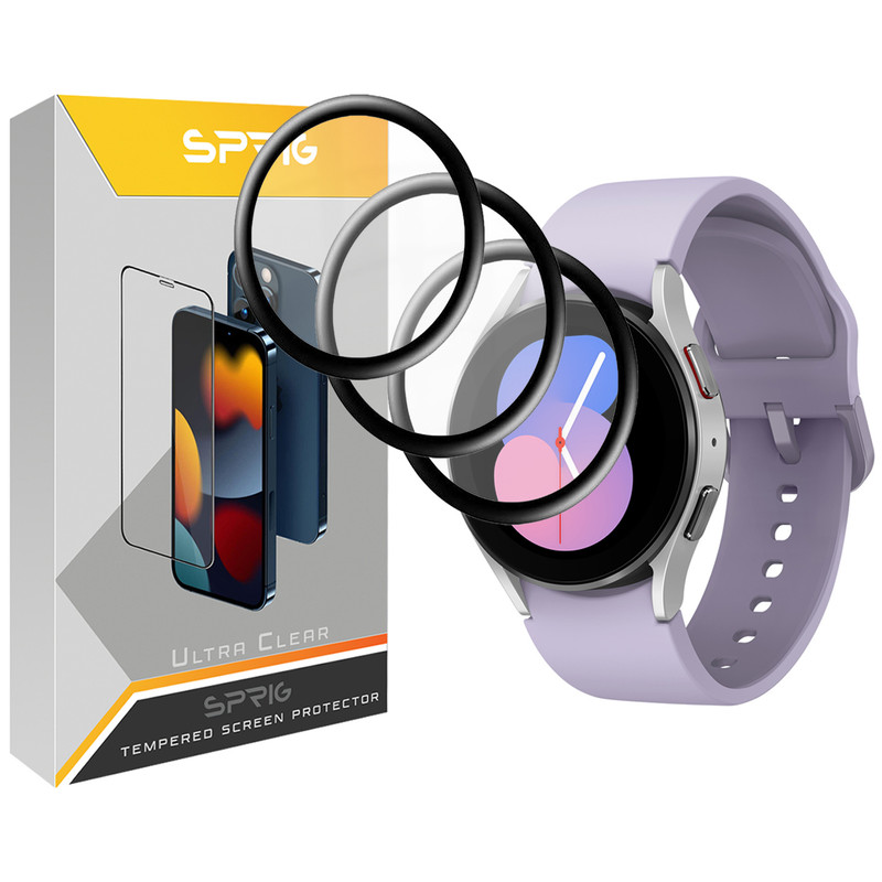 محافظ صفحه نمایش نانو اسپریگ مدل SPG مناسب برای ساعت هوشمند سامسونگ Galaxy Watch 5 40mm بسته سه عددی