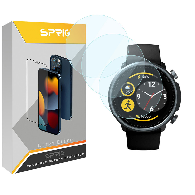 محافظ صفحه نمایش اسپریگ مدل SPG مناسب برای ساعت هوشمند میبرو A1 بسته سه عددی