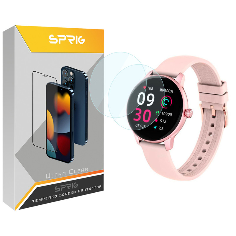 محافظ صفحه نمایش شیشه ای اسپریگ مدل SPG مناسب برای ساعت هوشمند شیائومی Imilab W11 بسته دو عددی