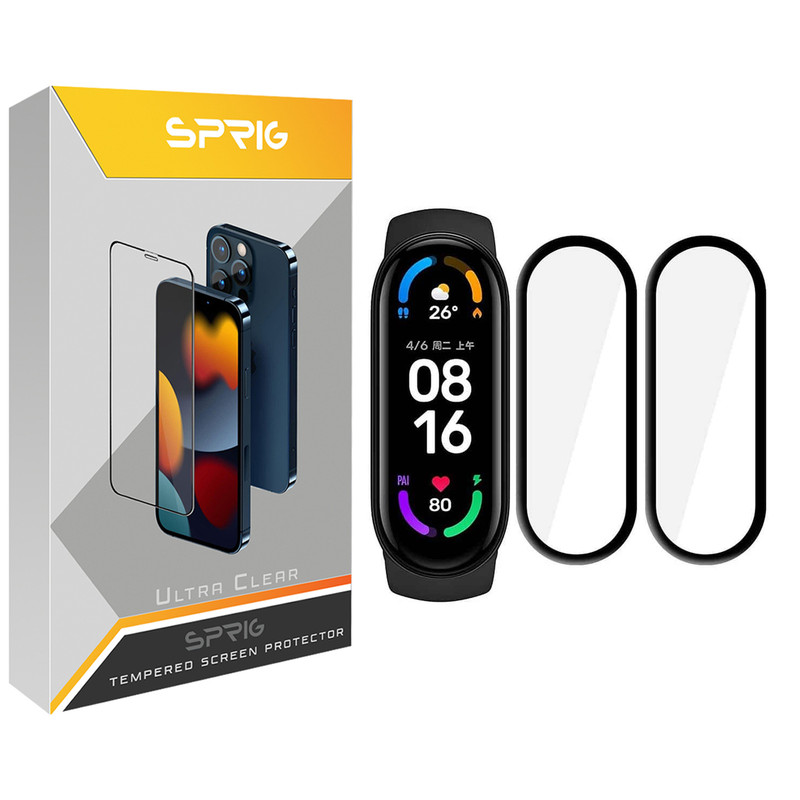 محافظ صفحه نمایش نانو اسپریگ مدل SPG مناسب برای ساعت هوشمند شیائومی Mi Band 4 بسته دو عددی