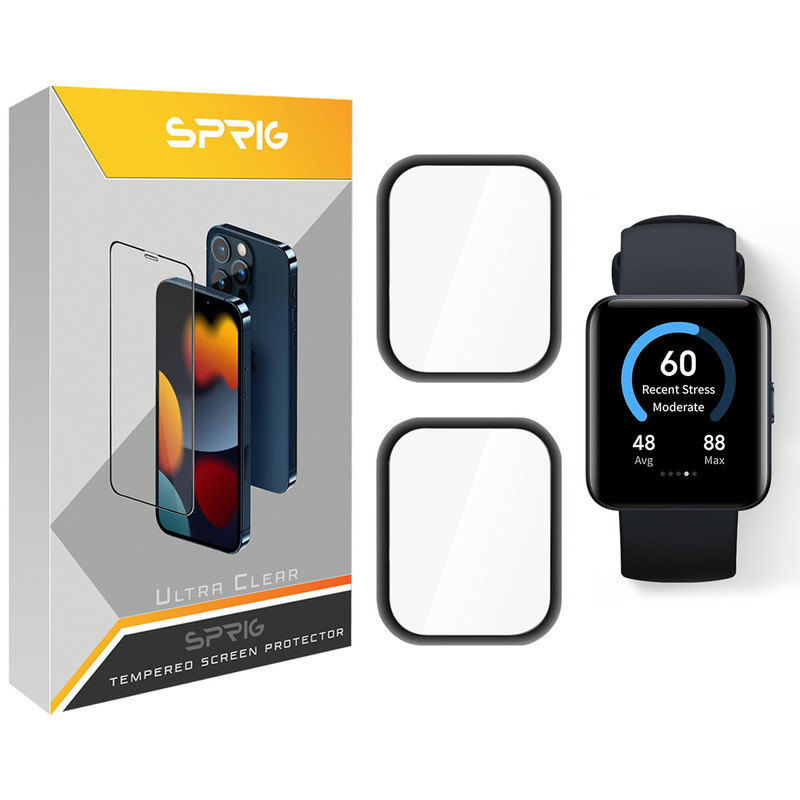 محافظ صفحه نمایش نانو اسپریگ مدل SPG مناسب برای ساعت هوشمند شیائومی Redmi Watch 2  بسته دو عددی