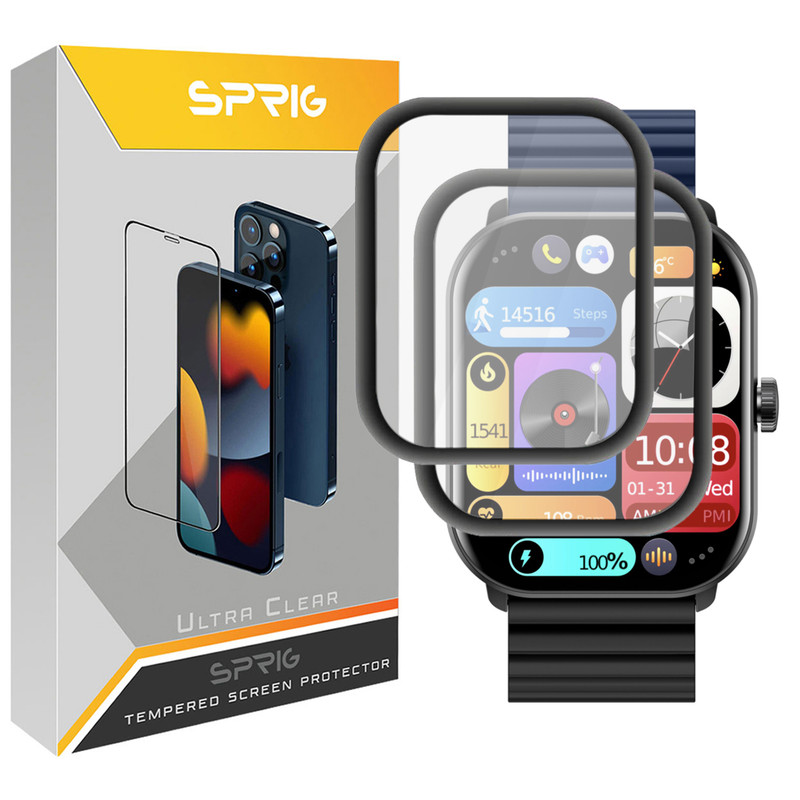محافظ صفحه نمایش نانو اسپریگ مدل SPG مناسب برای ساعت هوشمند شیائومی Glorimi GS1 Pro بسته دو عددی